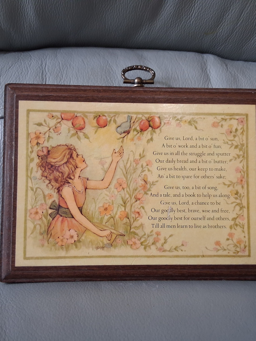 Vintage Hallmark Wooden Wall Plaque